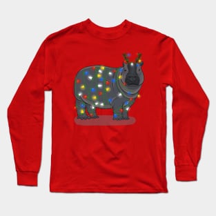 Hippo Holidays! Long Sleeve T-Shirt